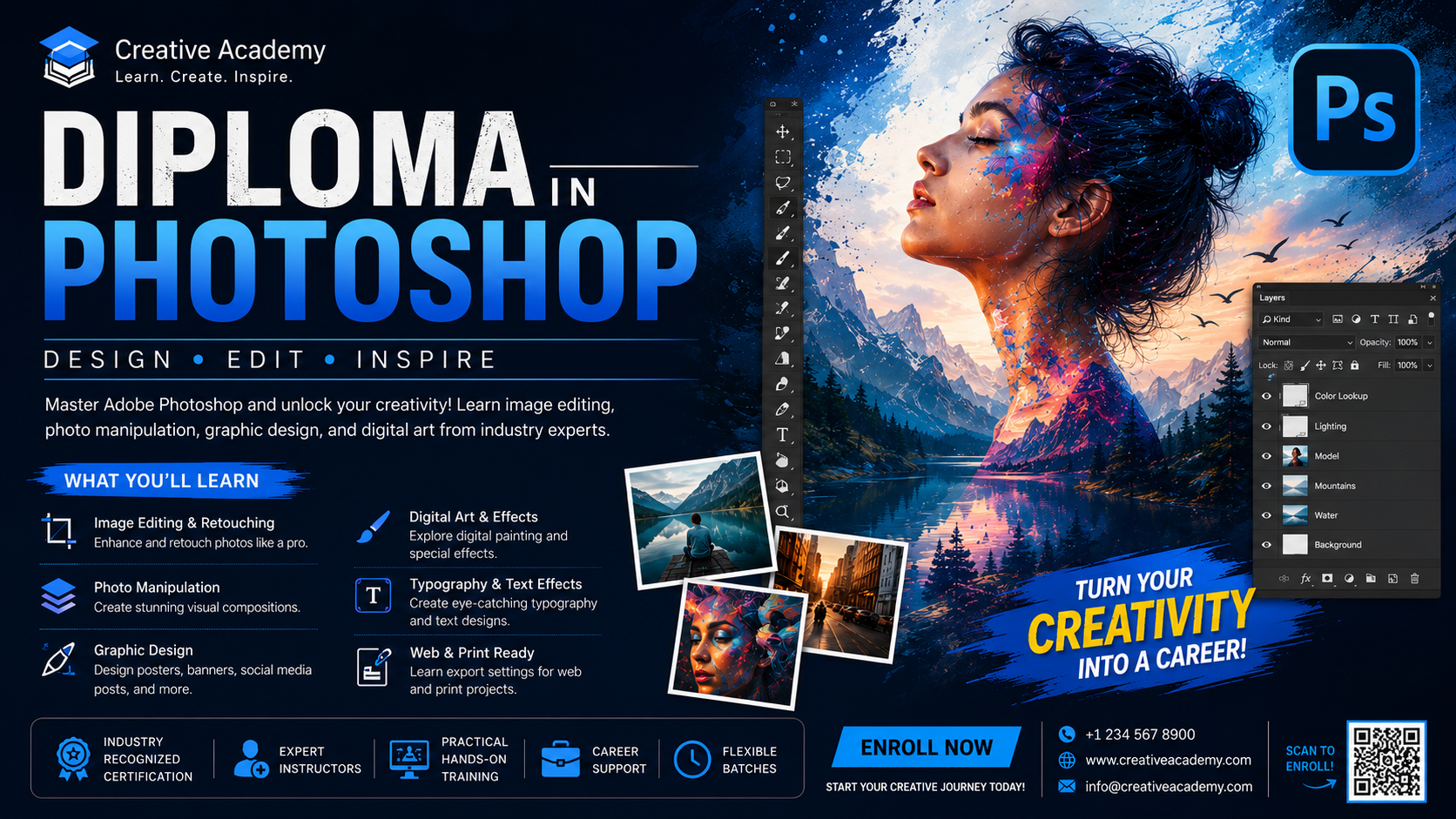 DIPLOMA IN PHOTOSHOP at AICDM Foundation